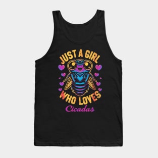 Just a girl who loves cicadas Tank Top